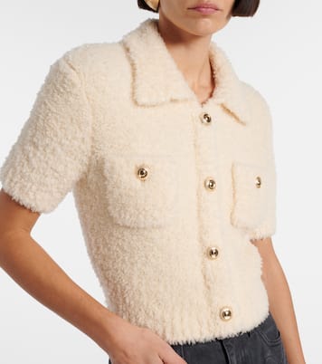 Embellished wool-blend top | Self-Portrait
