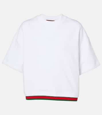 Crop top de jersey de algodón | Gucci