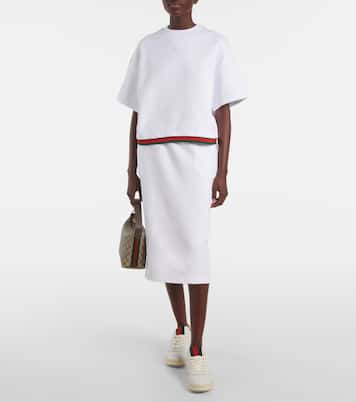 Crop top de jersey de algodón | Gucci