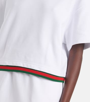 Crop top de jersey de algodón | Gucci