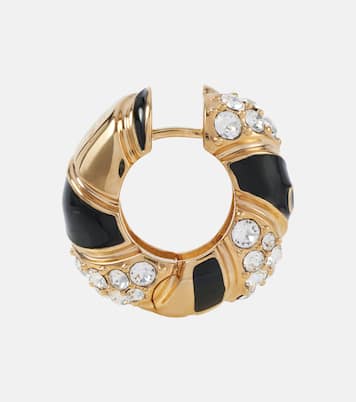 Pas Plus VLogo embellished hoop earrings | Valentino