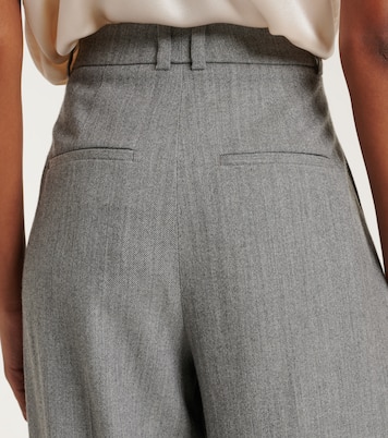 Weite High-Rise-Hose aus Twill | Vince