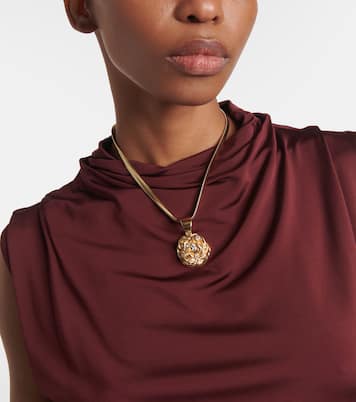 Collana con pendente e cristalli | Magda Butrym