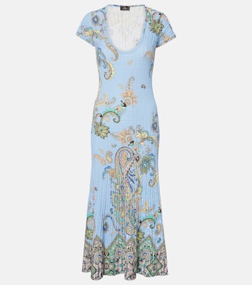 Printed cotton-blend midi dress | Etro