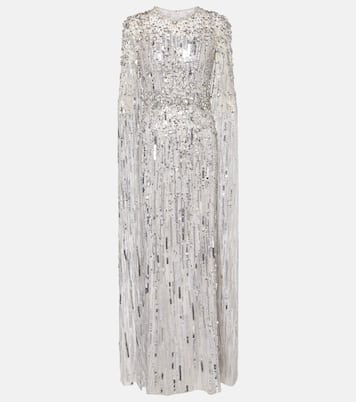 Abito lungo Ruby con paillettes | Jenny Packham