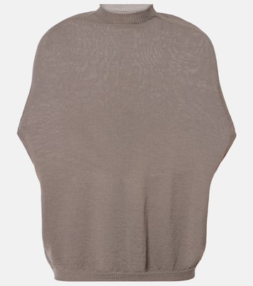 Wool turtleneck top | Rick Owens
