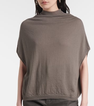 Wool turtleneck top | Rick Owens