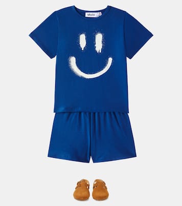 Luvis printed cotton-blend jersey pajamas | Molo