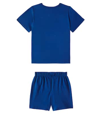 Luvis printed cotton-blend jersey pajamas | Molo