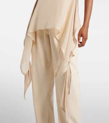 Top in seta con volant | Lemaire