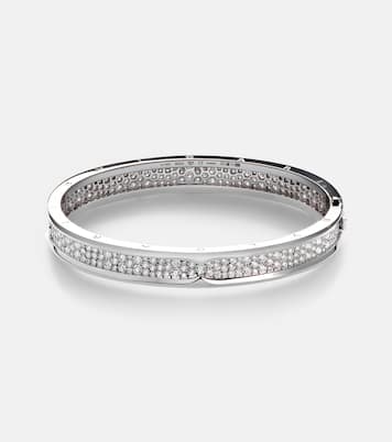 Bracciale B.zero1 in oro bianco 18kt con diamanti | Bvlgari