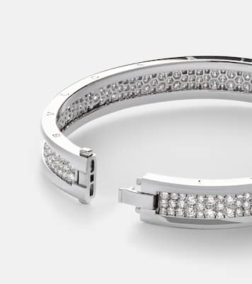 Bracciale B.zero1 in oro bianco 18kt con diamanti | Bvlgari