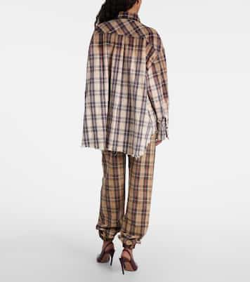 Diana checked cotton flannel shirt | The Attico