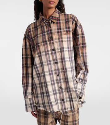 Diana checked cotton flannel shirt | The Attico