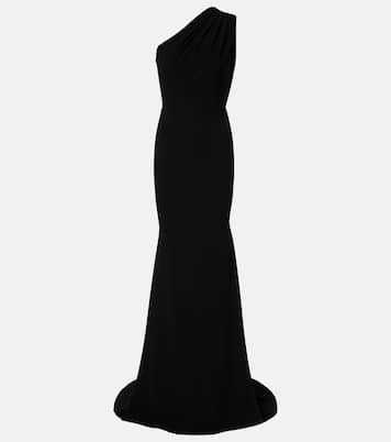 Vestido de fiesta de crepé drapeado | Alex Perry