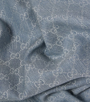 GG cotton, wool, and silk scarf | Gucci