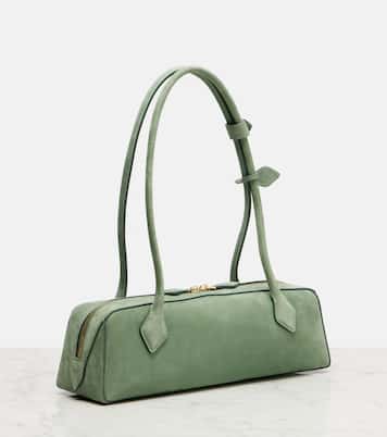 Le Teckel Medium suede shoulder bag | Alaïa