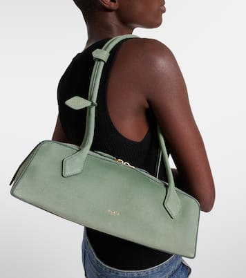 Le Teckel Medium suede shoulder bag | Alaïa