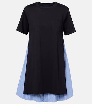 Striped cotton minidress | Sacai
