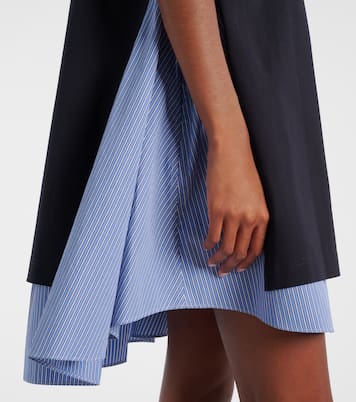 Striped cotton minidress | Sacai
