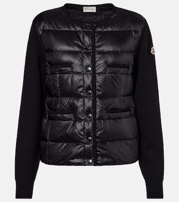 Cardigan in lana vergine con imbottitura | Moncler