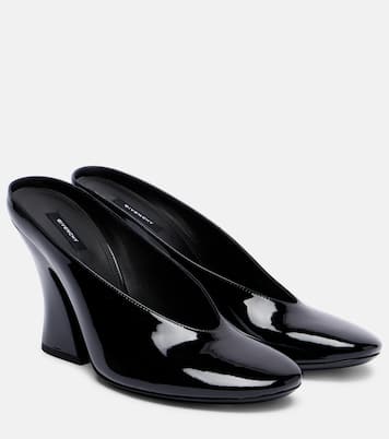 Sculpted 90 mirrored leather mules | Givenchy
