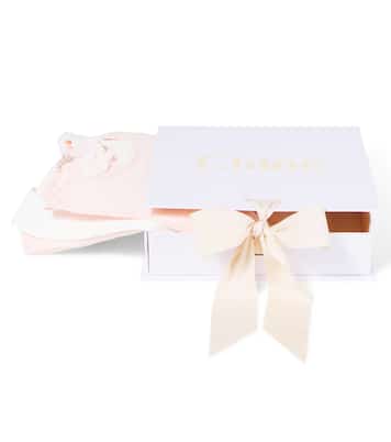 Baby cotton onesie and bib set | Chloé Kids