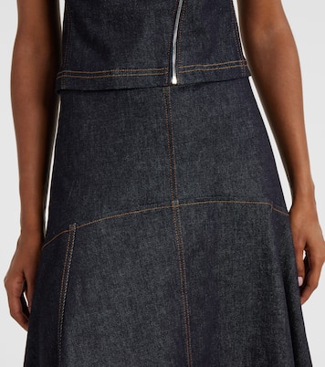 Triangle De-Nîmes denim midi skirt | Jacquemus
