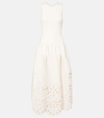 Rosaline broderie anglaise midi dress | Ulla Johnson