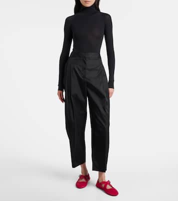 La Ballerine 스웨이드 메리제인 플랫 슈즈 | Alaïa