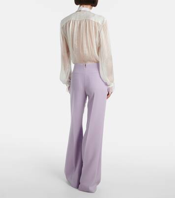 High-rise virgin wool wide-leg pants | Chloé