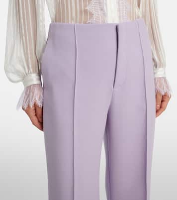 High-rise virgin wool wide-leg pants | Chloé