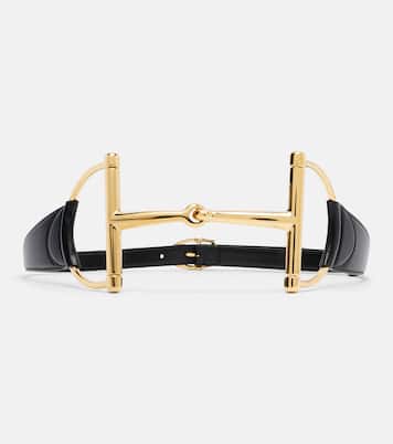 Horsebit leather belt | Gucci