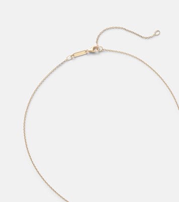 One Of A Kind 18kt gold necklace with emerald and diamonds | Suzanne Kalan