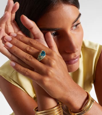 Bague Calvina en or 18 ct et pierres précieuses | Marina B