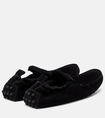 Gommino 시어링 라이닝 스웨이드 드라이빙 슈즈 | Tod's