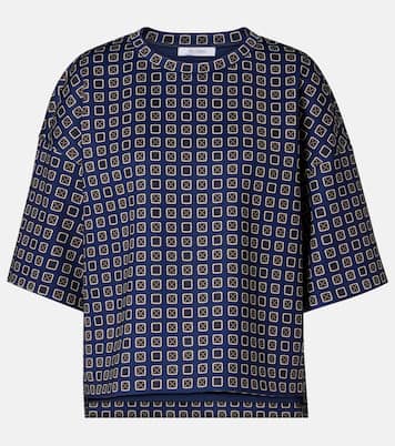 Notizia printed jersey top | Max Mara