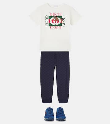 X Euan Roberts T-Shirt aus Baumwoll-Jersey | Gucci Kids