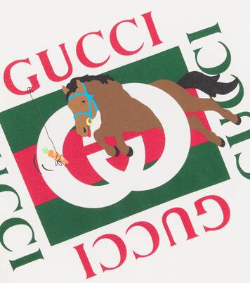 X Euan Roberts T-Shirt aus Baumwoll-Jersey | Gucci Kids