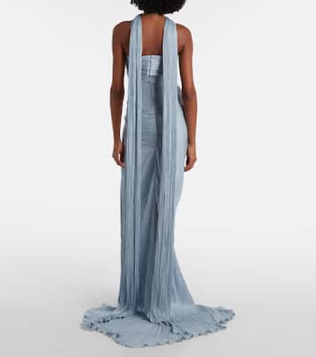 Tatiana pleated corset gown | Marmar Halim