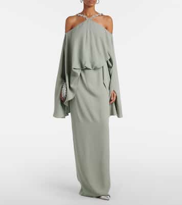 Cyclades embellished crêpe cady gown | Taller Marmo