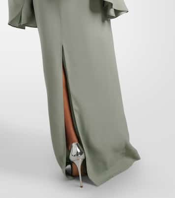 Cyclades embellished crêpe cady gown | Taller Marmo