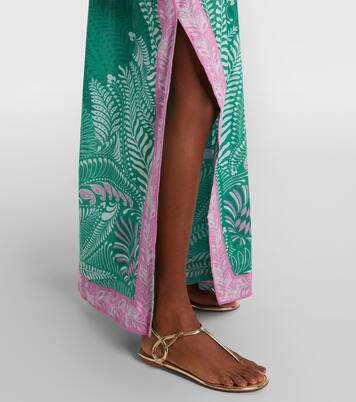 Caftán Sol de algodón estampado | Poupette St Barth
