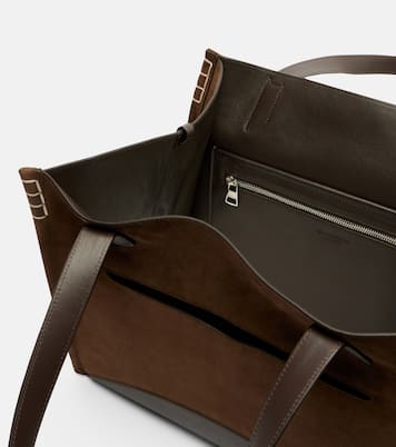 Loafer Cabas Large suede tote bag | JW Anderson