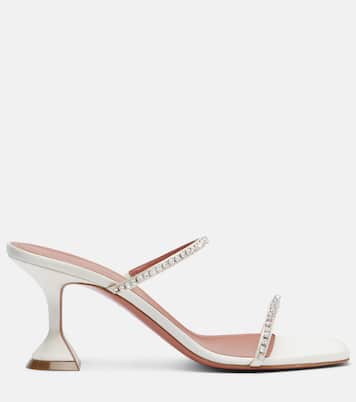 Sandalen Gilda 70 aus Satin mit Kristallen | Amina Muaddi