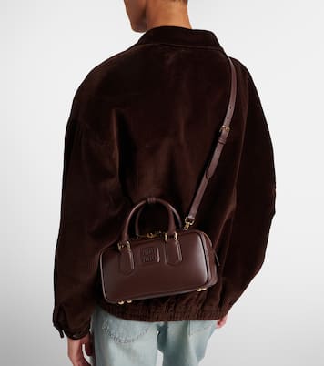 Arcadie leather tote bag | Miu Miu