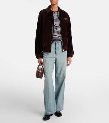 Arcadie leather tote bag | Miu Miu