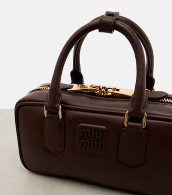 Arcadie leather tote bag | Miu Miu