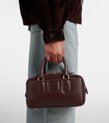 Arcadie leather tote bag | Miu Miu