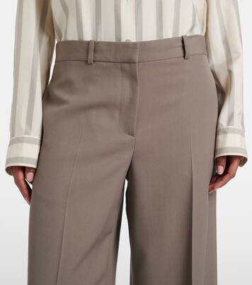 Dender wool wide-leg pants | The Row
